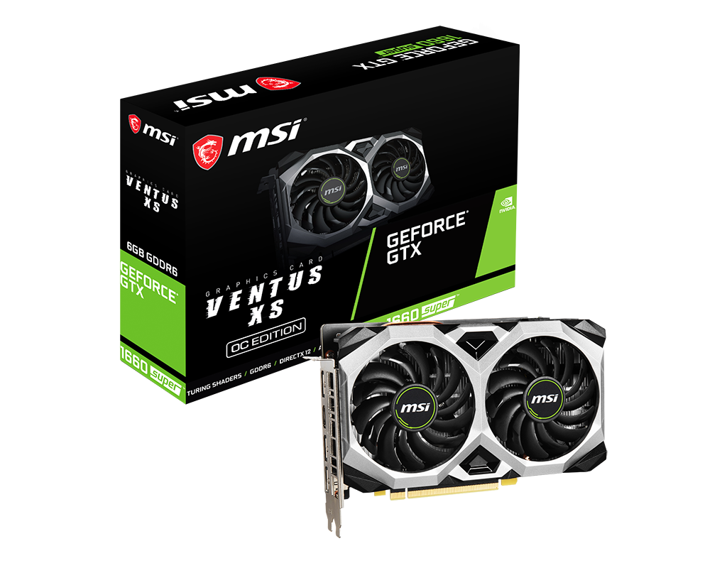 MSI GeForce GTX1660 SUPER 6GB GDDR6 192bit VENTUS XS OC