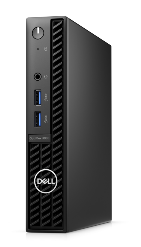 DELL Optiplex 3000 MFF / Core i3-12100T / 8GB RAM / 256GB SSD / Black Linux DOS