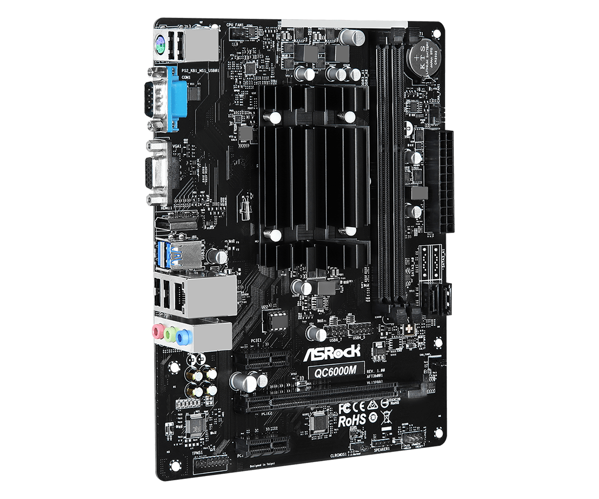 ASRock QC6000M / AMD E2-6110 mATX 2xDDR3
