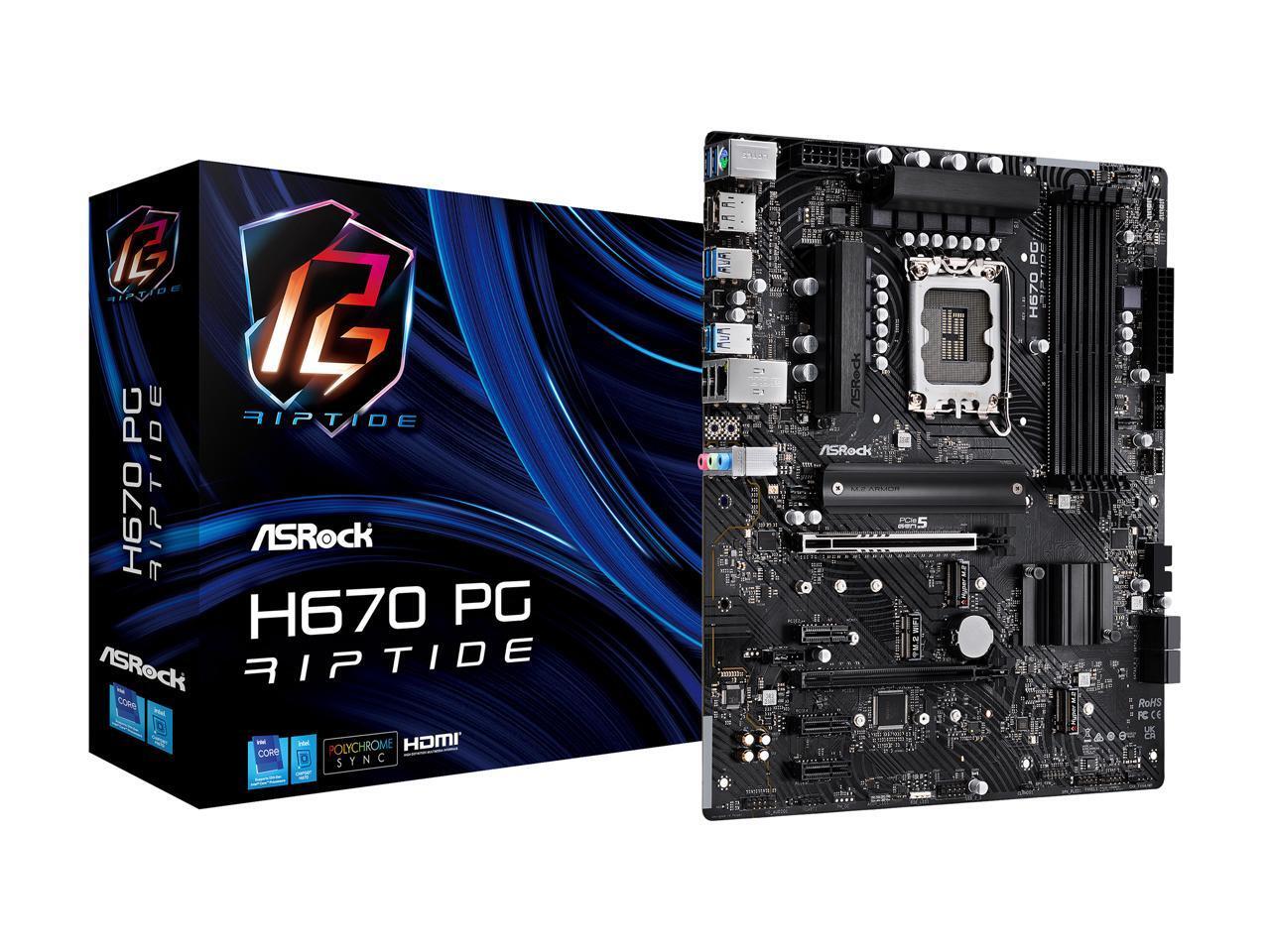 ASRock H670 PG RIPTIDE / ATX LGA1700 4xDDR4 5000
