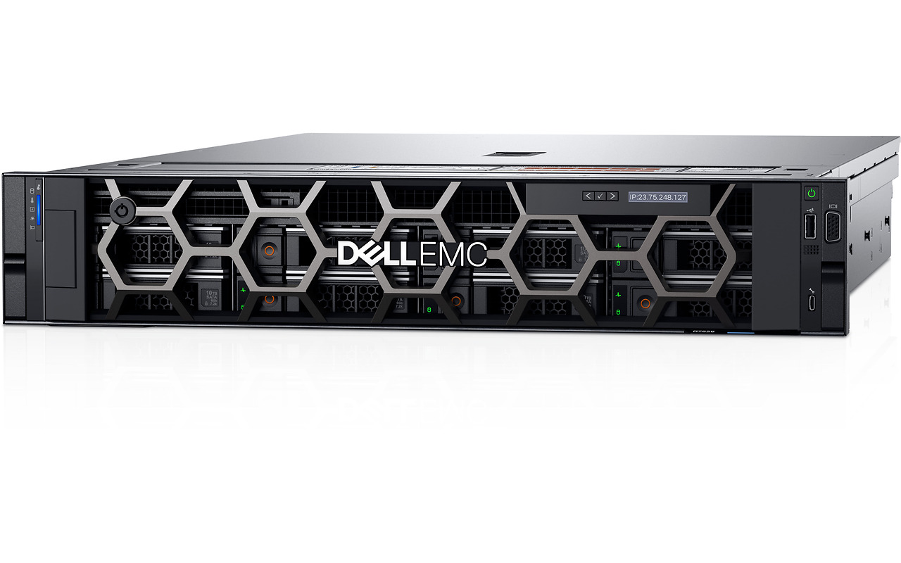 DELL PowerEdge R7525 2U / 2x AMD EPYC 7452 / 2x 32GB ECC / BOSS 2x 240GB M.2 / 4x 960GB SSD / PERC H755 / IDRAC9 / 2x 1400W PSU /