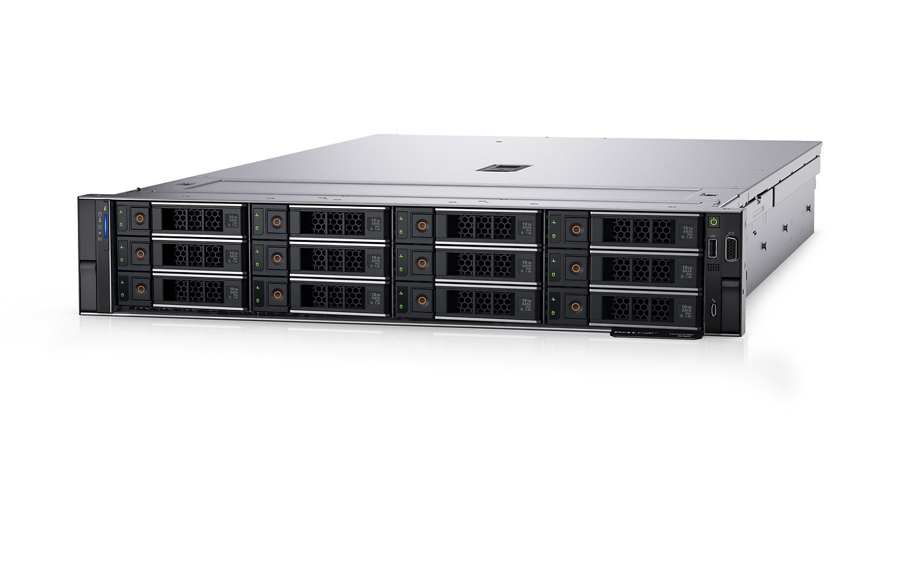 DELL PowerEdge R750 2U / 2x Xeon Silver 4314 / 2x 32GB ECC / BOSS 2x 240GB M.2 / 12x 8.0TB SATA / PERC H755 / IDRAC9 / 2x 800W PSU /