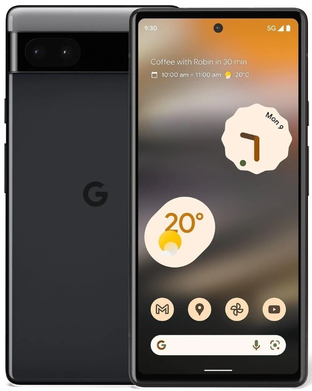 Google Pixel 6a 5G / 6.1 OLED HDR / Google Tensor / 6GB / 128GB / 4410mAh Black