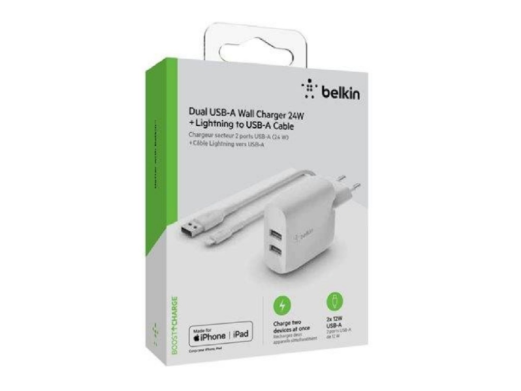 Belkin WALL CHARGER 24W / WCD001VF1MWH