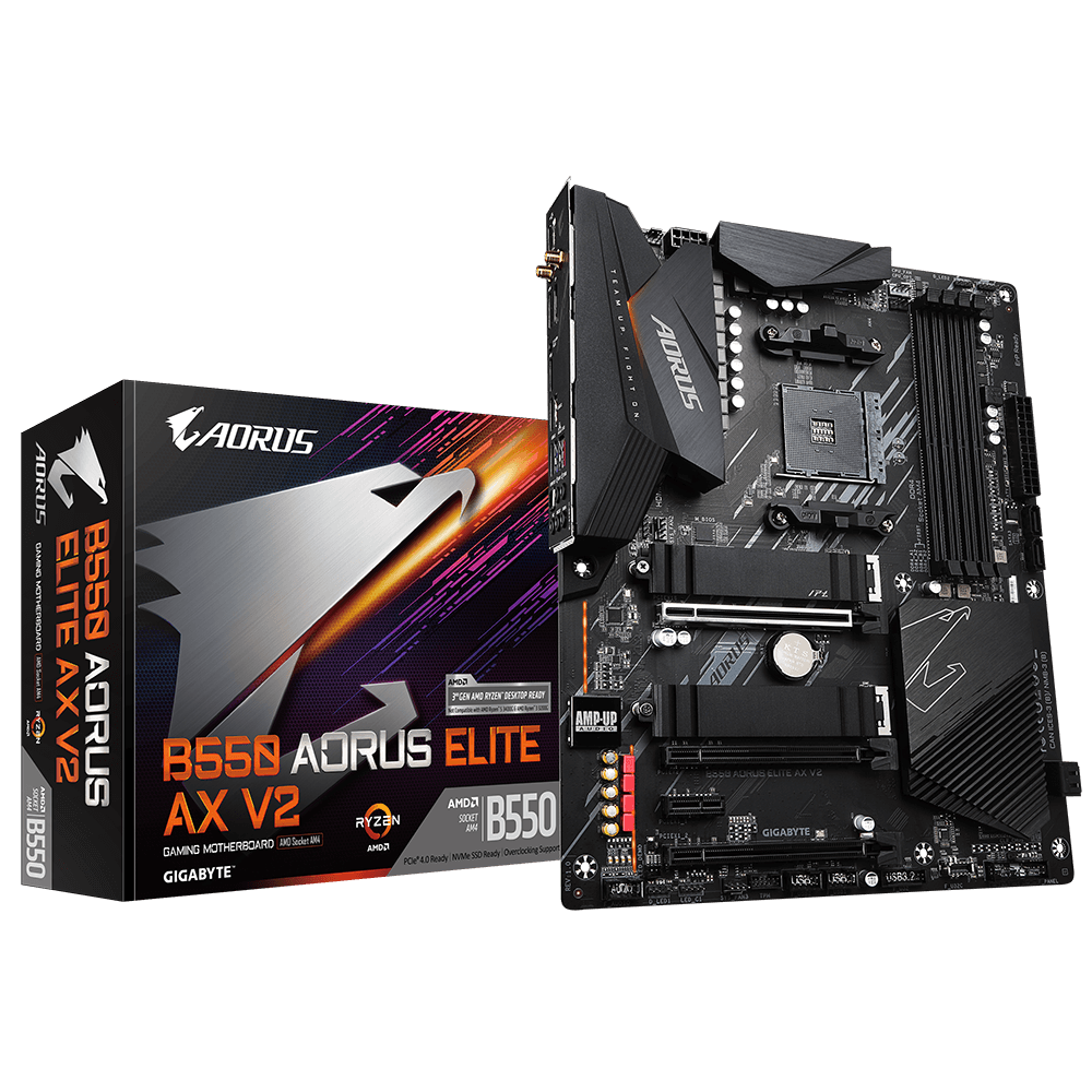 GIGABYTE B550 AORUS Elite AX V2 / ATX AM4 DDR4 Wi-Fi 6