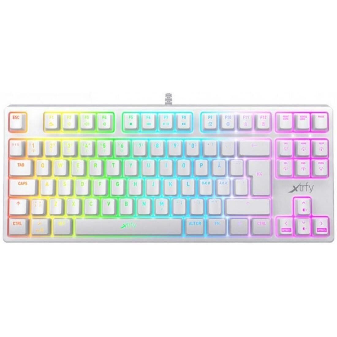 XTRFY K4 TKL RGB Kailh Red / XG-K4-RGB-TKL-WH-R-RUS