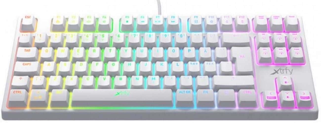 XTRFY K4 TKL RGB Kailh Red / XG-K4-RGB-TKL-WH-R-RUS