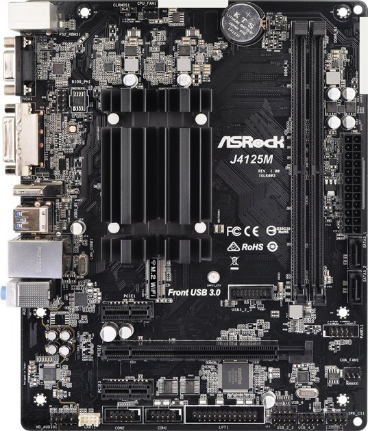 ASRock J4125M / CPU J4125 + MB mATX 2xDDR4