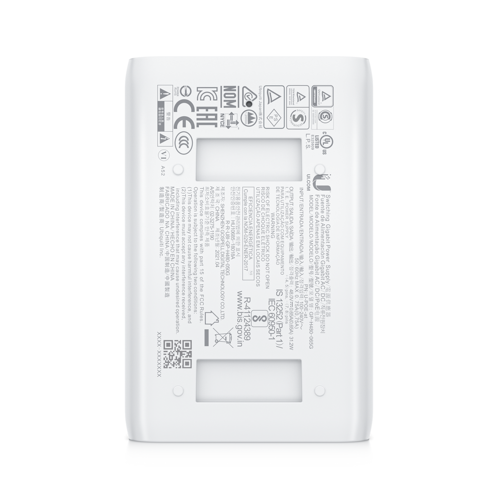 Ubiquiti U-POE-at / 802.3at POE Injector 30W