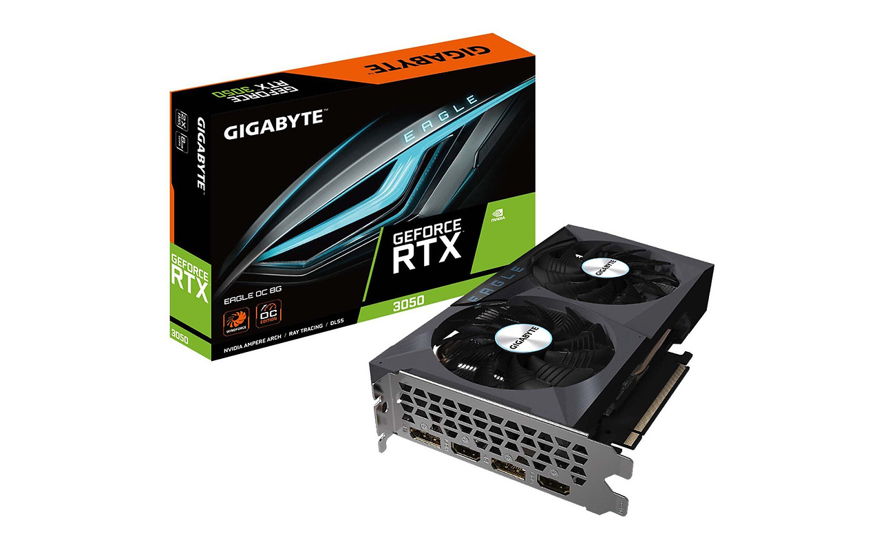 GIGABYTE GeForce RTX 3050 8GB GDDR6 Eagle 128bit / GV-N3050EAGLE-8GD