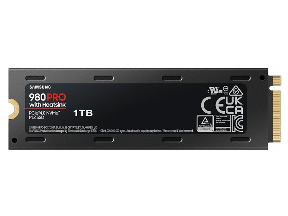 Samsung 980 PRO / 1.0TB M.2 NVMe Heatsink / MZ-V8P1T0CW