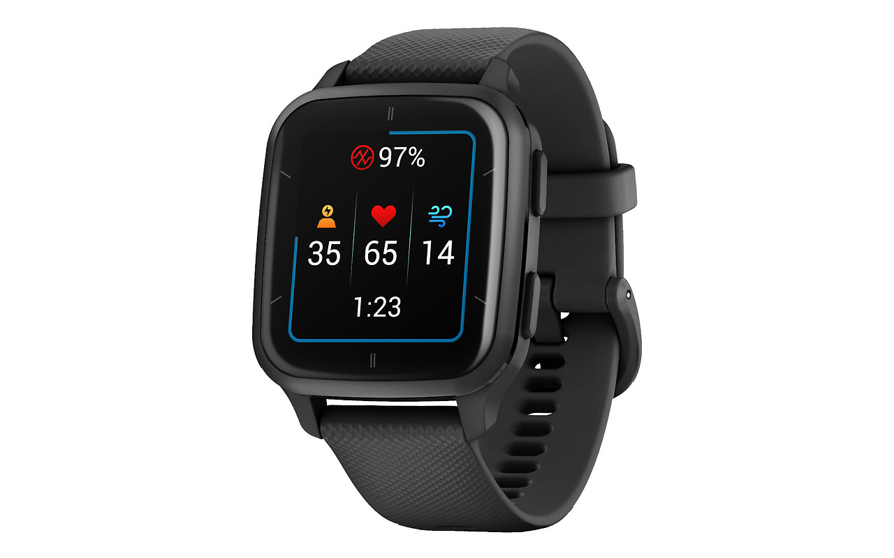 Garmin Venu Sq 2 - Music Edition Silicone Band Black