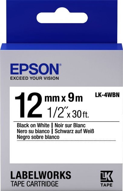Epson C53S654021 / LK-4WBN / 12mm / 9m Standard