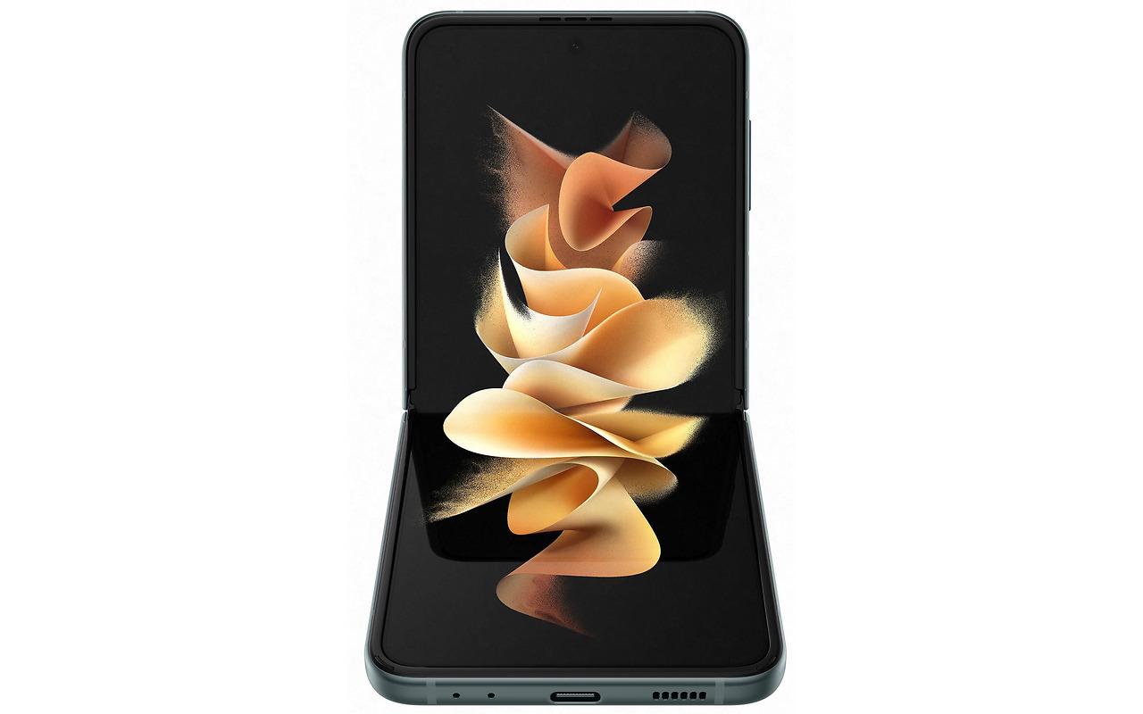 Samsung Galaxy Z Flip3 5G / Foldable 6.7 Dynamic AMOLED + 1.9 Super AMOLED / Snapdragon 888 / 8GB / 256GB / 3300mAh / Green
