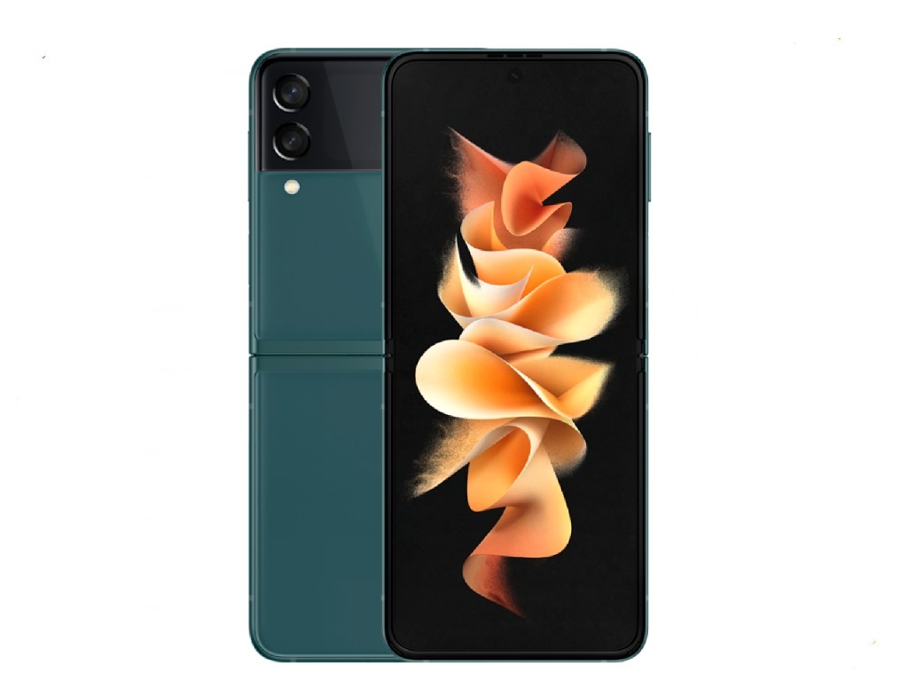 Samsung Galaxy Z Flip3 5G / Foldable 6.7 Dynamic AMOLED + 1.9 Super AMOLED / Snapdragon 888 / 8GB / 256GB / 3300mAh / Green