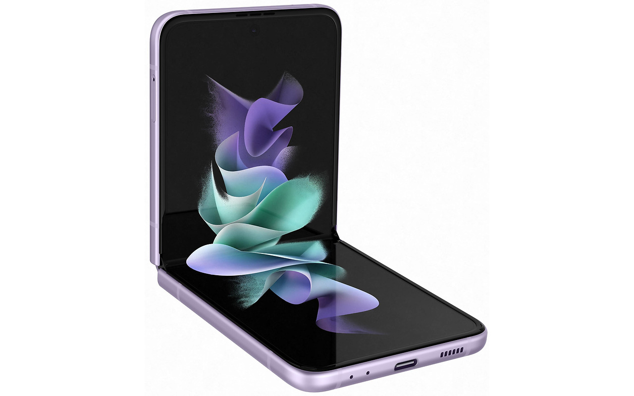 Samsung Galaxy Z Flip3 5G / Foldable 6.7 Dynamic AMOLED + 1.9 Super AMOLED / Snapdragon 888 / 8GB / 256GB / 3300mAh / Purple