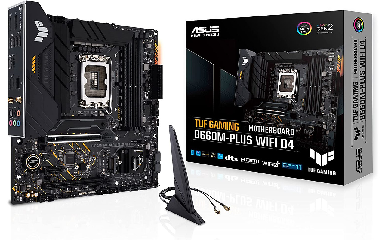 ASUS TUF GAMING B660M-PLUS WI-FI D4 / mATX LGA1700 DDR4 5333