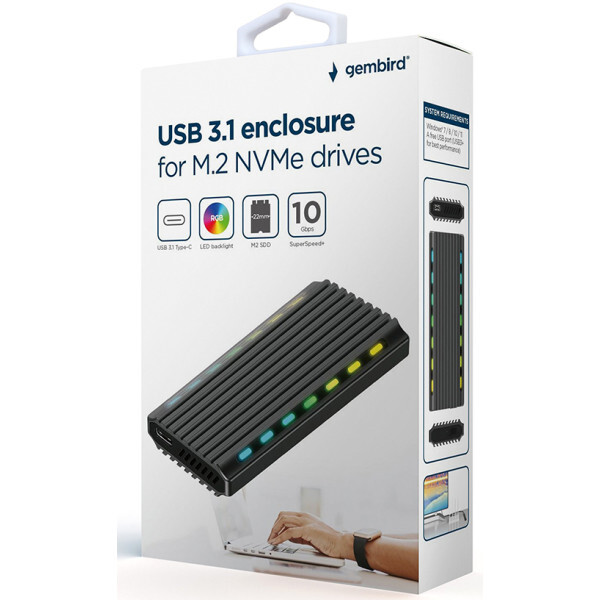 Cablexpert EE2280-U3C-03 / M.2 NVMe Enclosure