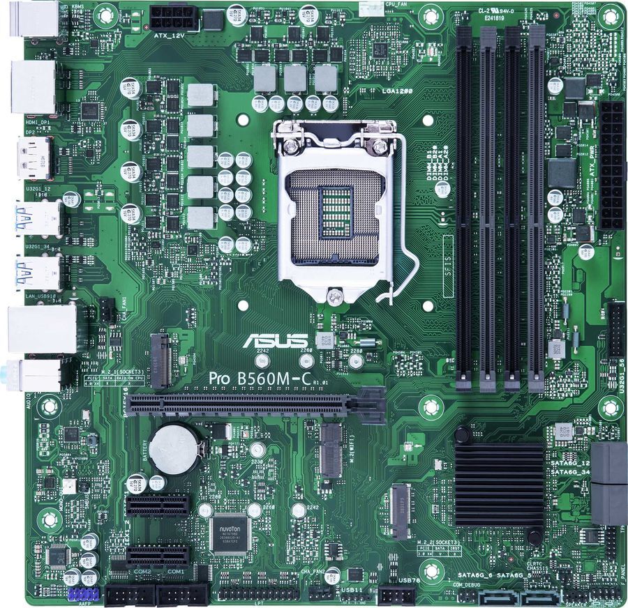 ASUS PRO B560M-C/CSM / microATX LGA1200 Dual DDR4 4600