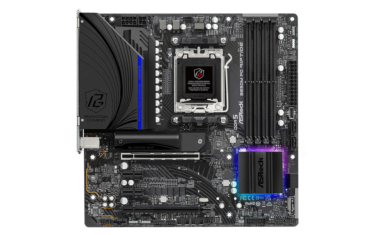 ASRock B650M PG RIPTIDE / mATX AM5 DDR5 6200
