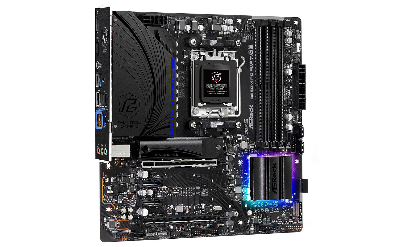 ASRock B650M PG RIPTIDE / mATX AM5 DDR5 6200
