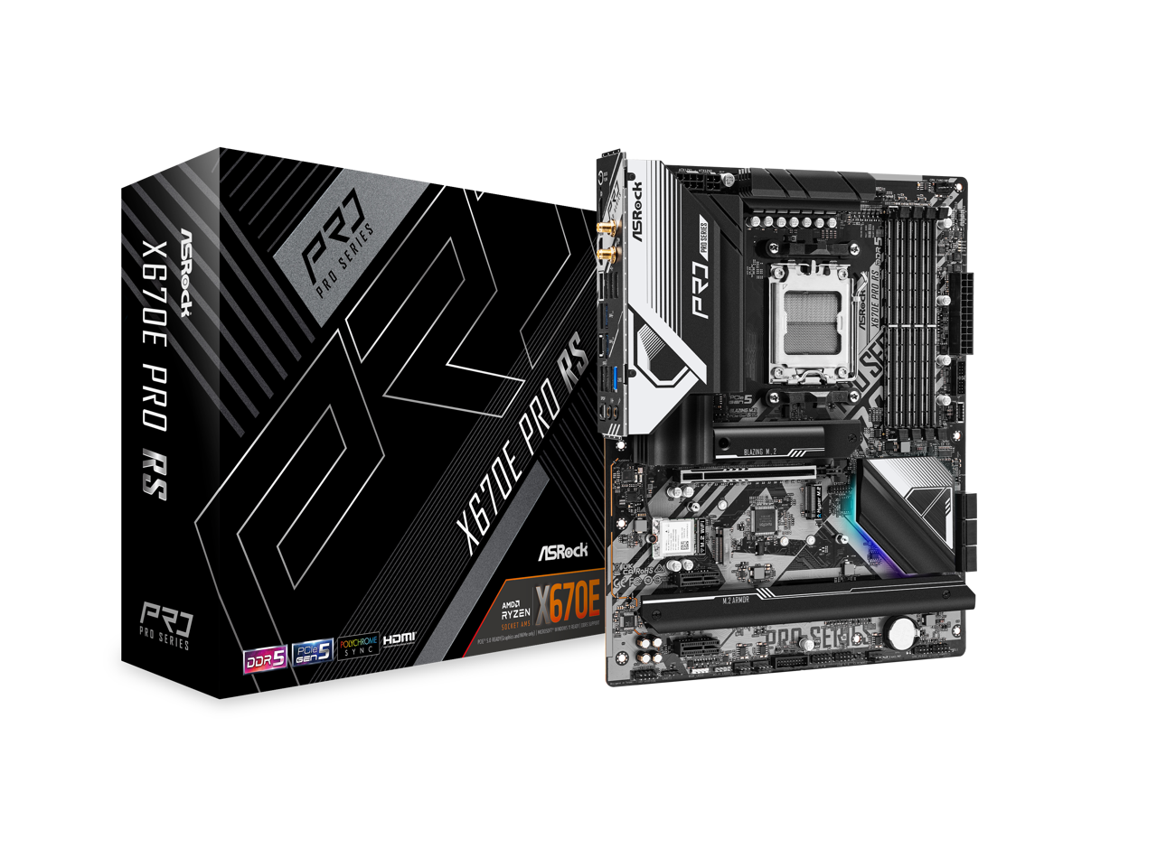 ASRock X670E PRO RS / ATX AM5 DDR5 6600+