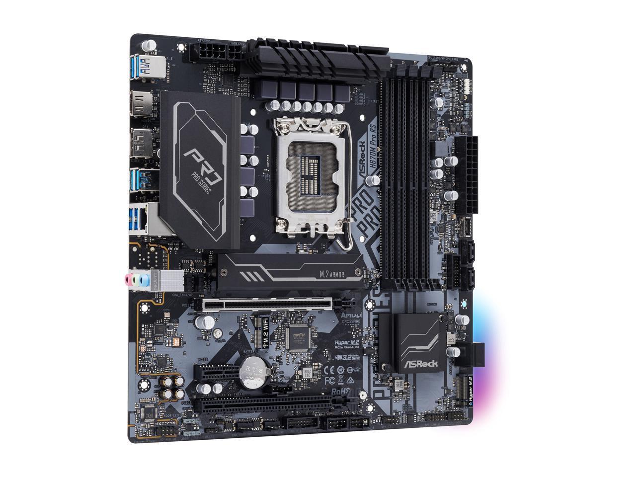 ASRock H670M PRO RS / mATX LGA1700 DDR4 4800
