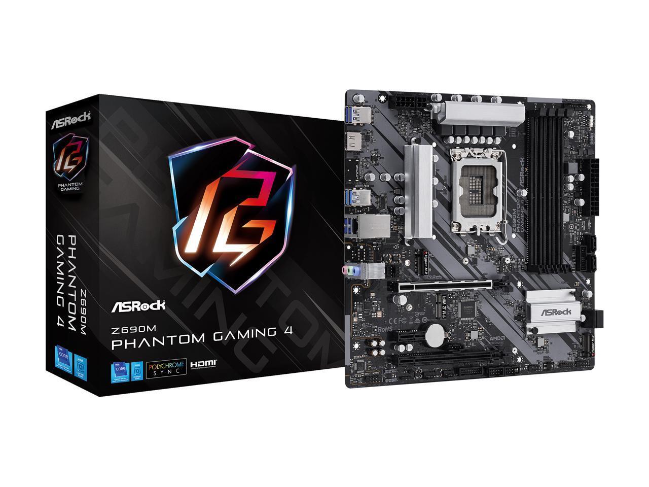 ASRock Z690M PHANTOM GAMING 4 / mATX LGA1700 DDR4 4800