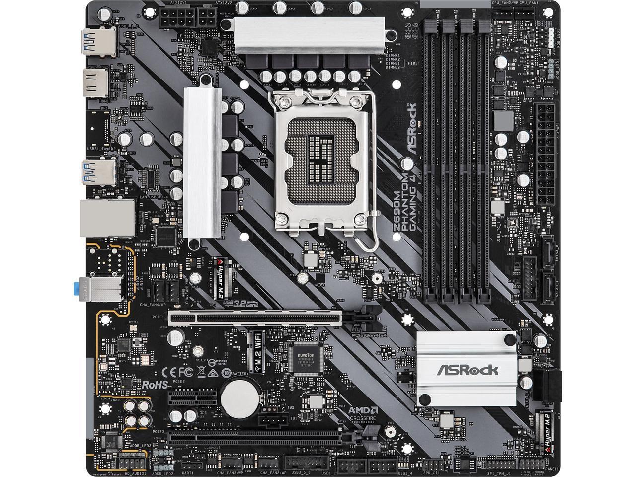 ASRock Z690M PHANTOM GAMING 4 / mATX LGA1700 DDR4 4800