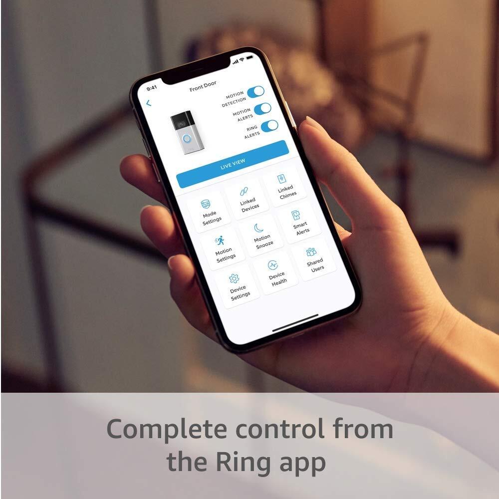ring Video Doorbell Silver