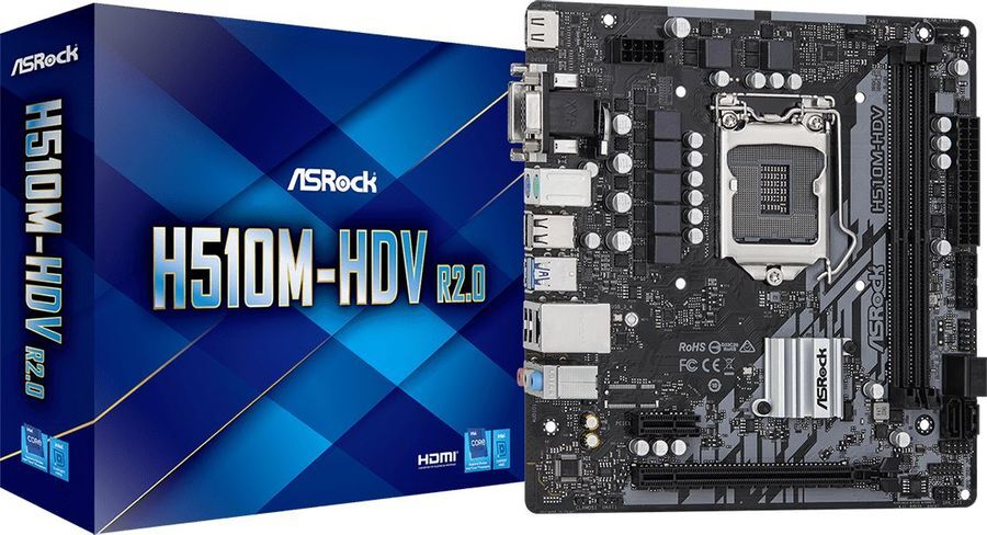 ASRock H510M-HDV R2.0 / mATX S1200 DDR4 3200