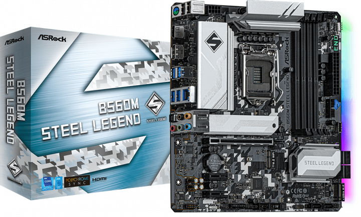 ASRock B560M STEEL LEGEND / mATX S1200 DDR4 4800
