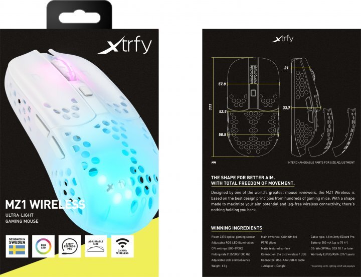 XTRFY MZ1 RGB WL White