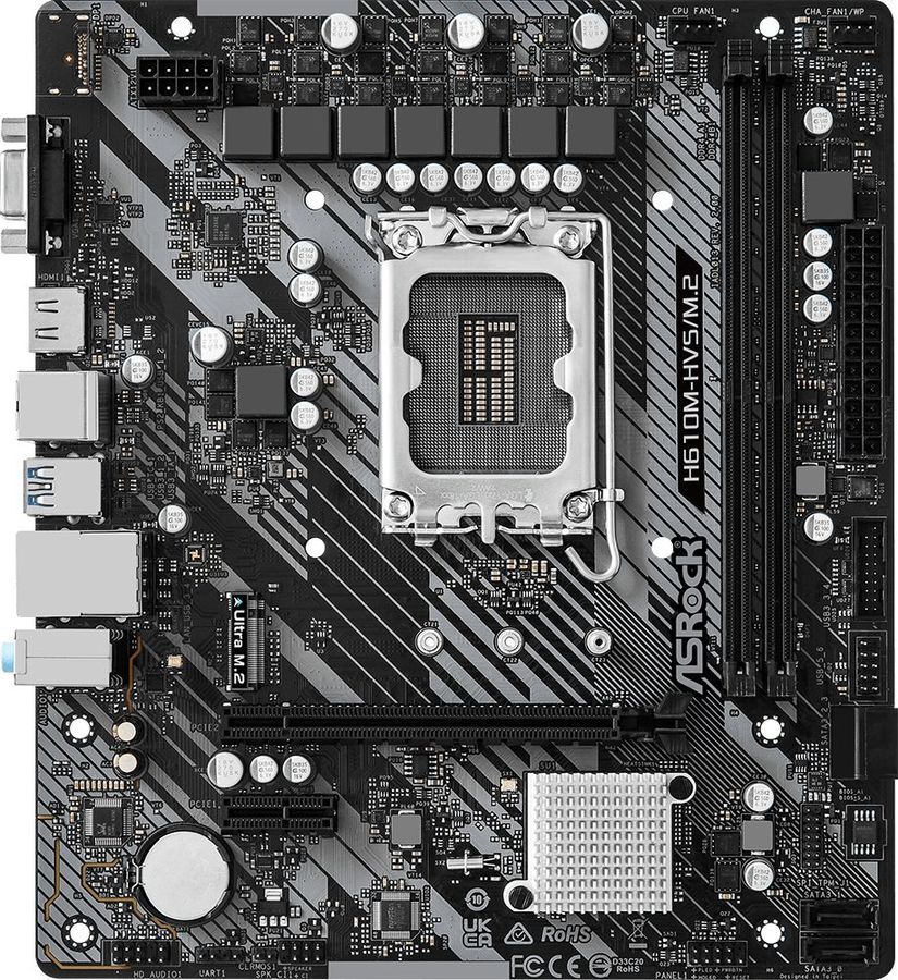 ASRock H610M-HVS/M.2 R2.0 / mATX LGA1700 DDR4 3200