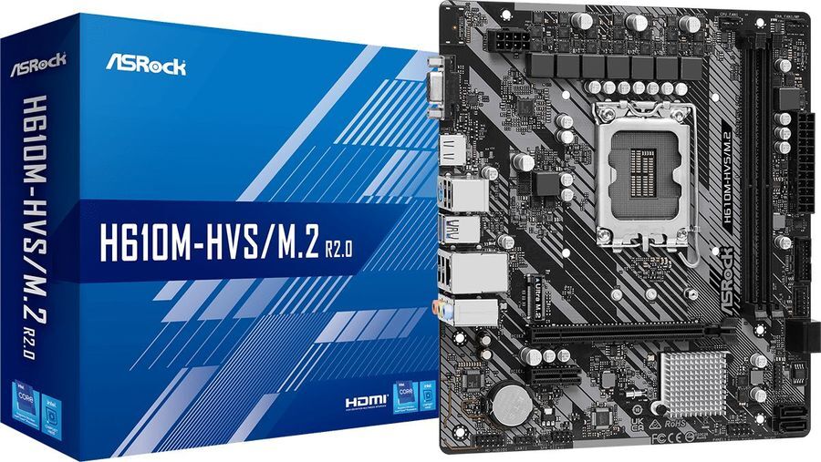 ASRock H610M-HVS/M.2 R2.0 / mATX LGA1700 DDR4 3200