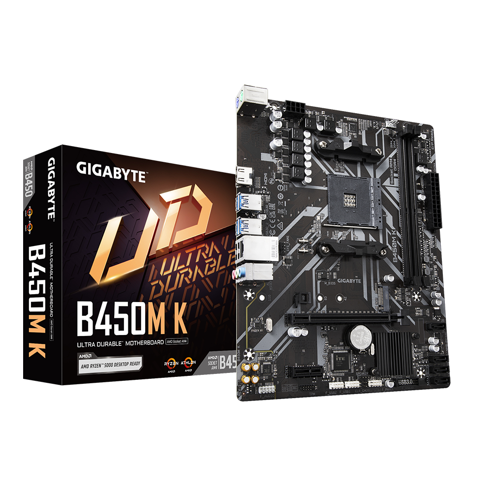 GIGABYTE B450M K / AM4 mATX DDR4 3600