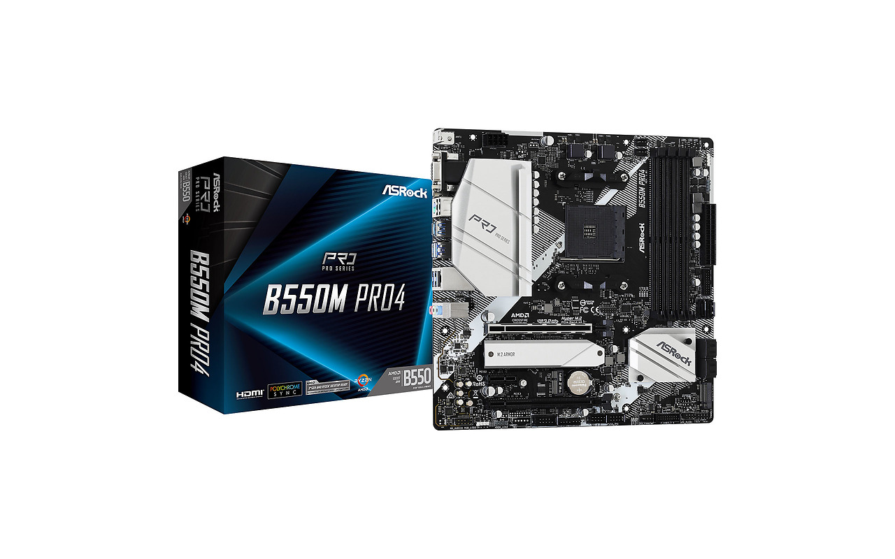 ASRock B550M PRO4 / mATX AM4 DDR4 4733+