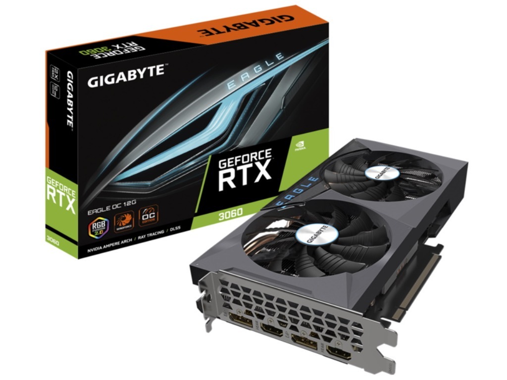Gigabyte GeForce RTX 3060 12GB GDDR6 Eagle 192bit / GV-N3060EAGLE-12GD