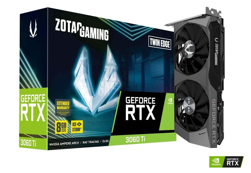 ZOTAC GeForce RTX 3060 Ti Twin Edge LHR 8GB GDDR6 256bit / ZT-A30610E-10MLHR