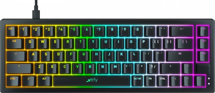 XTRFY K5 68 keys Kailh Red Hot-swap RGB Black