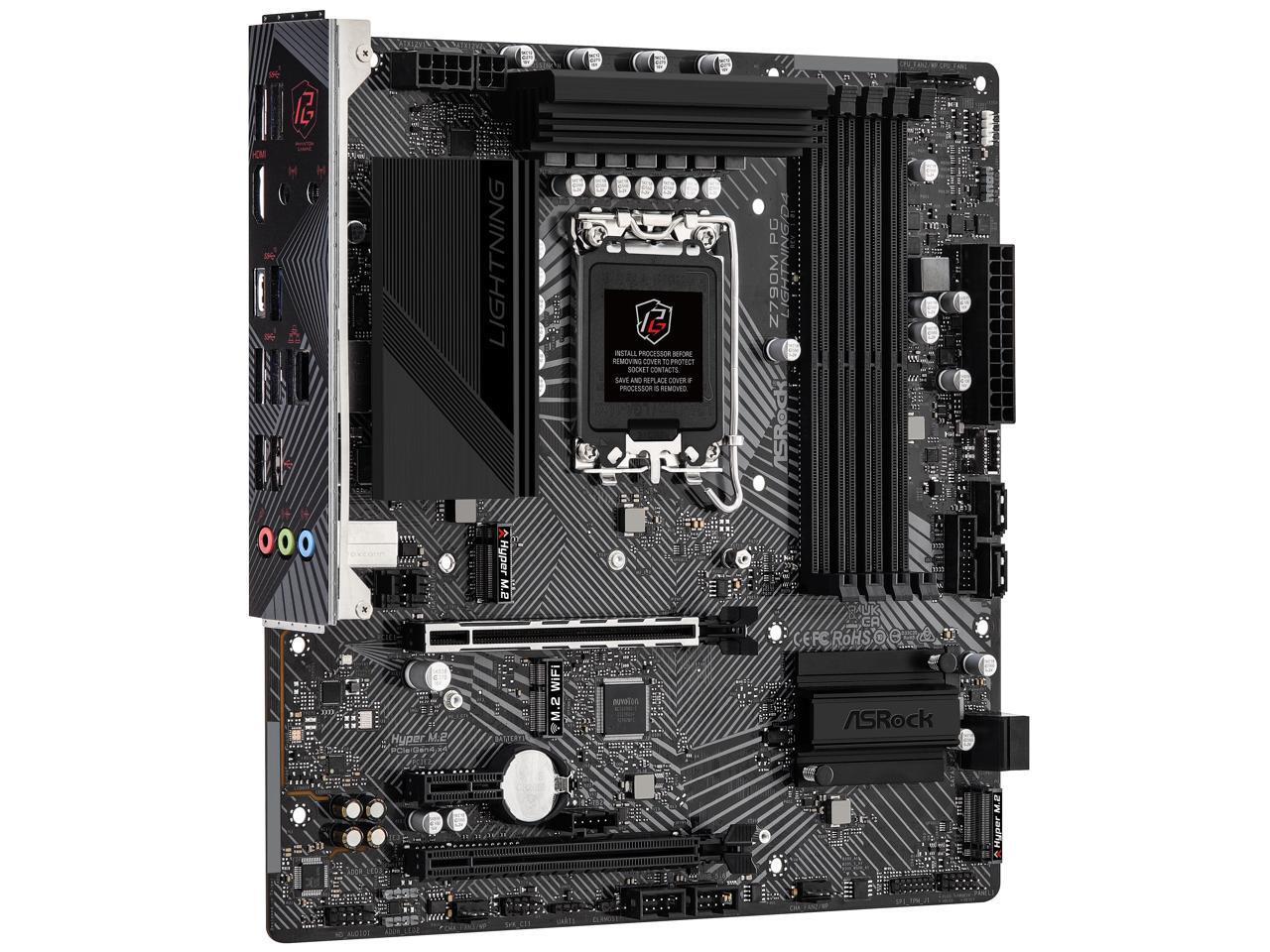 ASRock Z790M PG LIGHTNING/D4 / mATX LGA1700 DDR4 5333+
