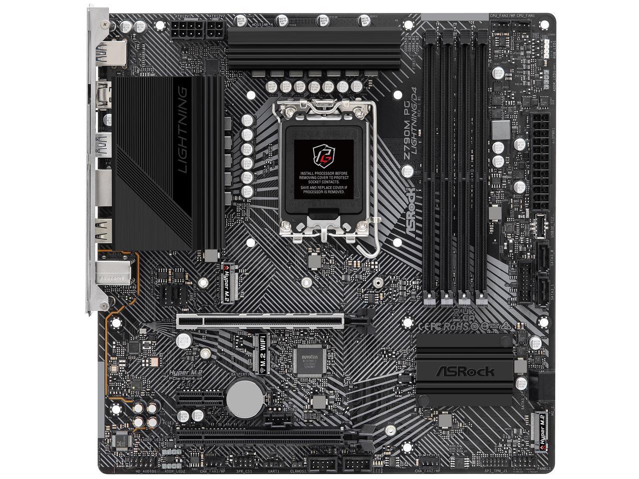 ASRock Z790M PG LIGHTNING/D4 / mATX LGA1700 DDR4 5333+