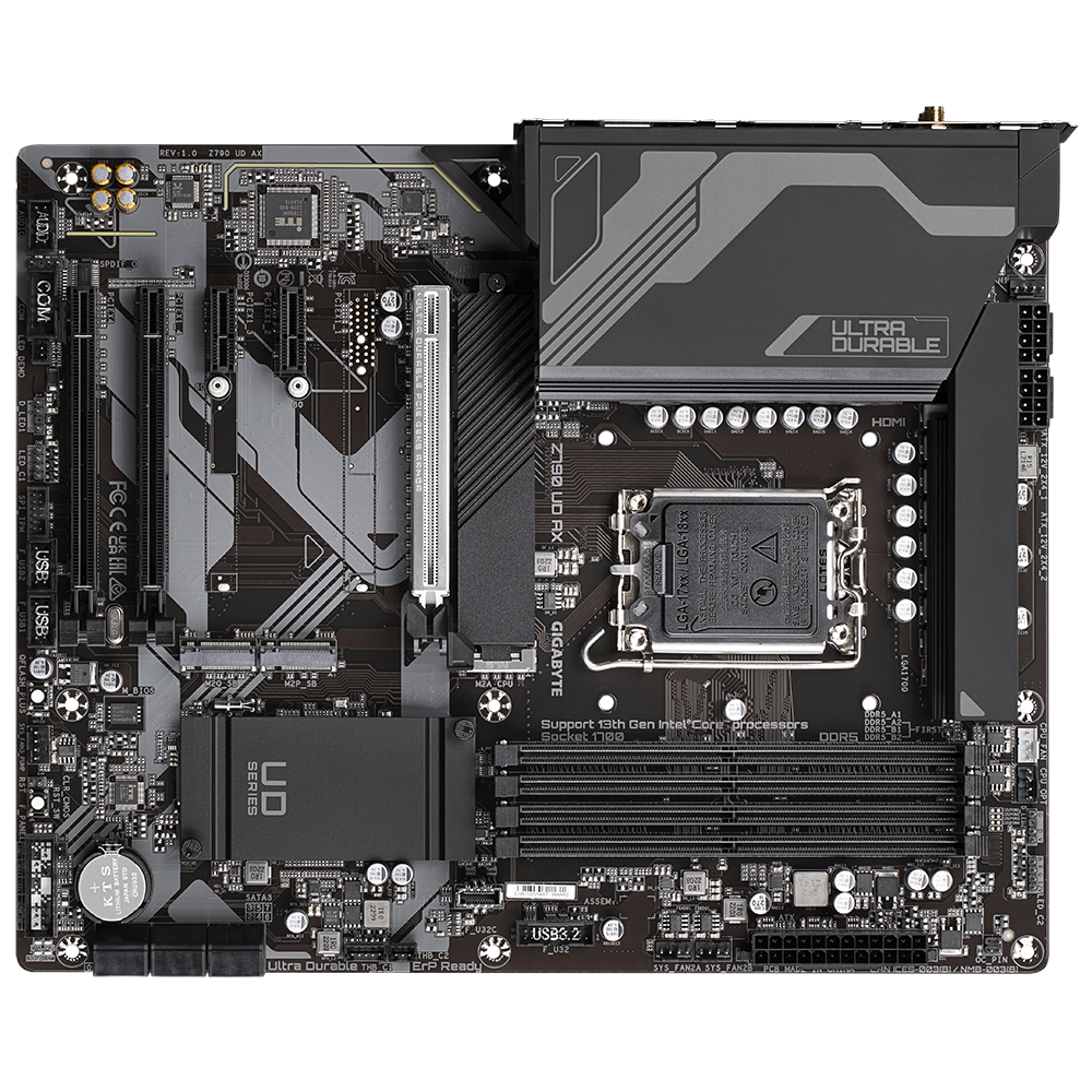 GIGABYTE Z790 UD AX / LGA1700 ATX DDR5 7600