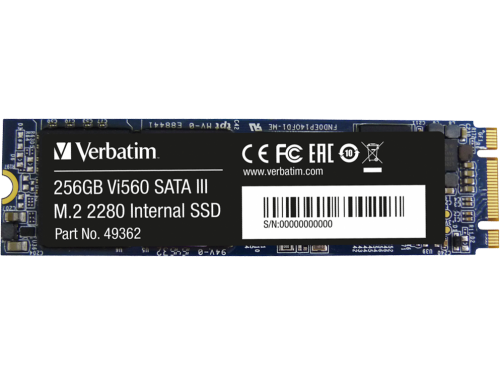Verbatim Vi560 S3 M.2 SATA SSD 256GB / VI560S3-256-49362