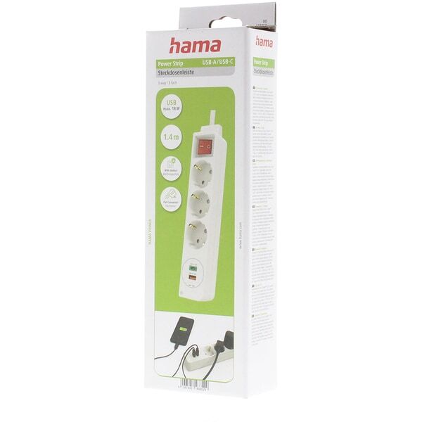 HAMA Power Strip / 18W 133757
