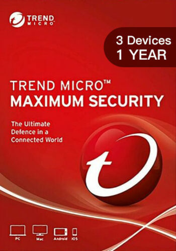 Trend Micro Maximum Security / 3 Device / 12 Month / TI10978707