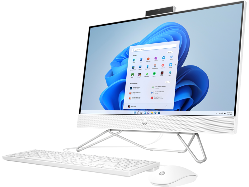 HP AiO 24-cb0058ur / 23.8 FullHD IPS / Ryzen 5 5500U / 8GB DDR4 / 256GB NVMe + 1.0TB HDD / Windows 11 SL / 62A56EA#ACB