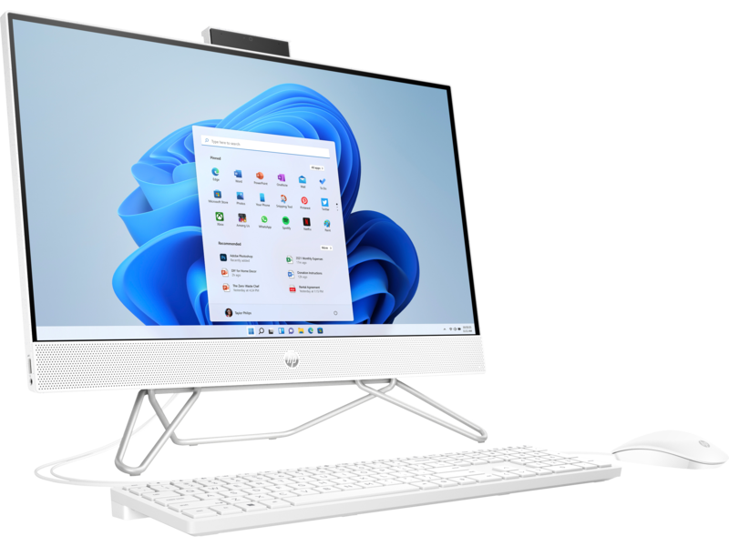 HP AiO 24-cb0058ur / 23.8 FullHD IPS / Ryzen 5 5500U / 8GB DDR4 / 256GB NVMe + 1.0TB HDD / Windows 11 SL / 62A56EA#ACB