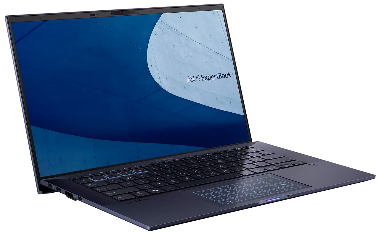 ASUS ExpertBook B9 B9400CBA / 14 FullHD / Core i7-1255U / 16Gb LPDDR5 / 1.0TB SSD / Intel Iris Xe / NumberPad / Windows 11 Pro