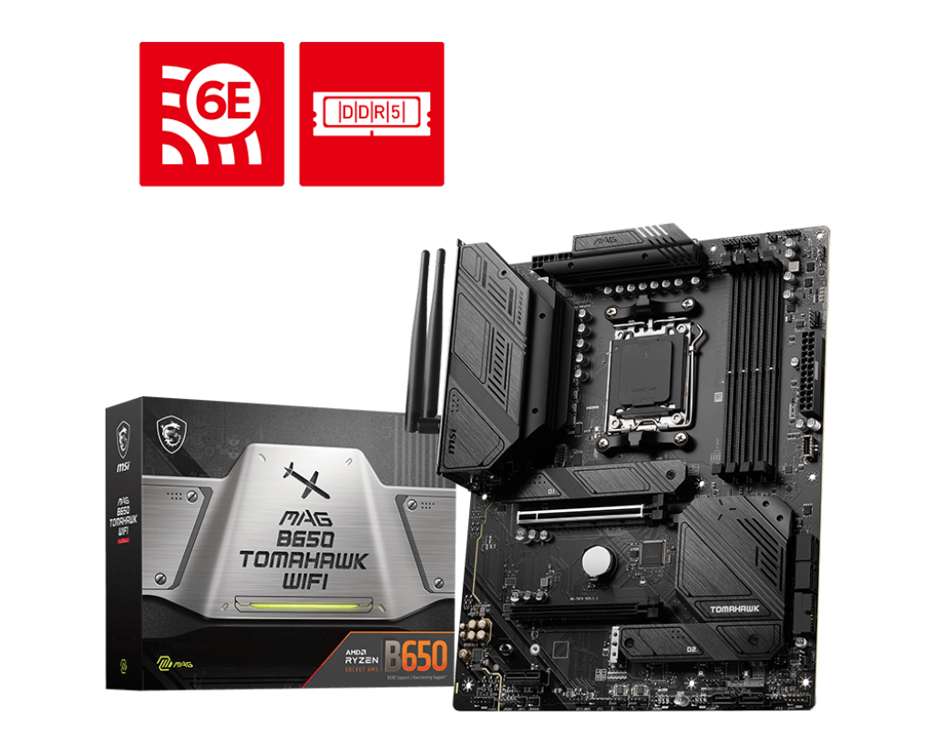 MSI MAG B650 TOMAHAWK WI-FI / ATX AM5 DDR5 6600